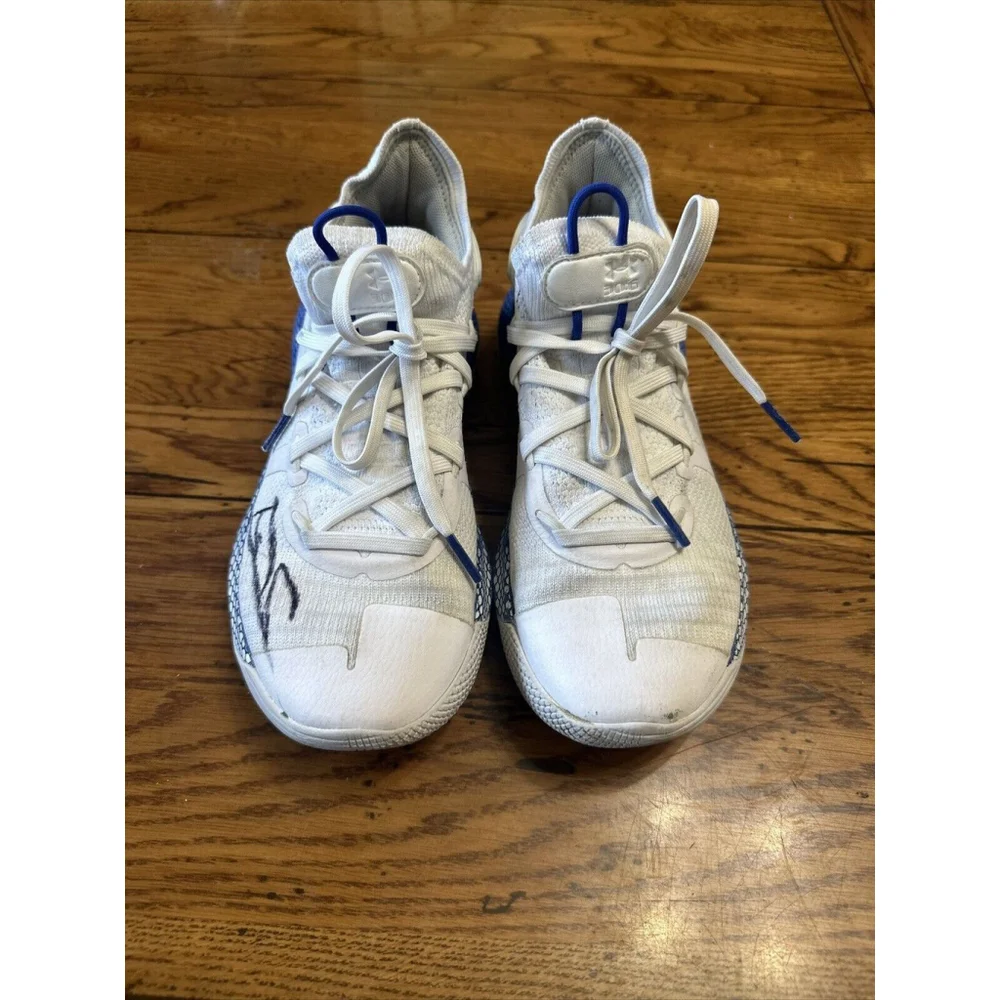 Under Armour Curry 6 GS 'Dub Nation' White Basketball Shoes 3020415-103 4.5Y